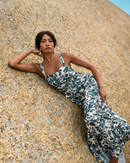 Selene Frill Maxi Dress Marée Bleue