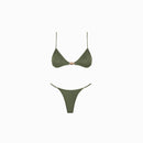 The Natalie Bralette Top Moss Glimmer