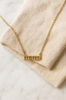 Mama 18k Plated Necklace