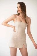 The Cara Mini Dress Natural