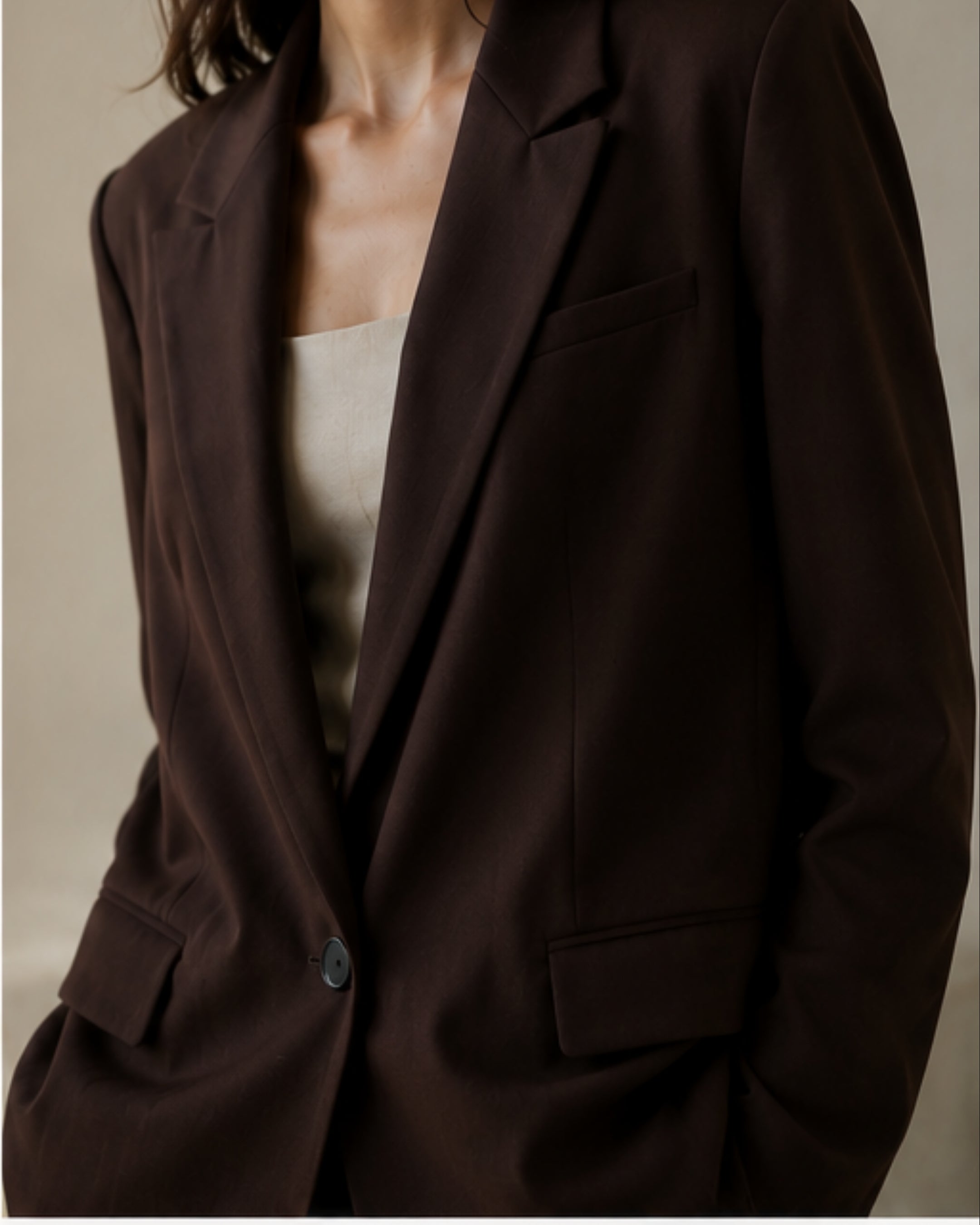 Cocoa Command Blazer Brown