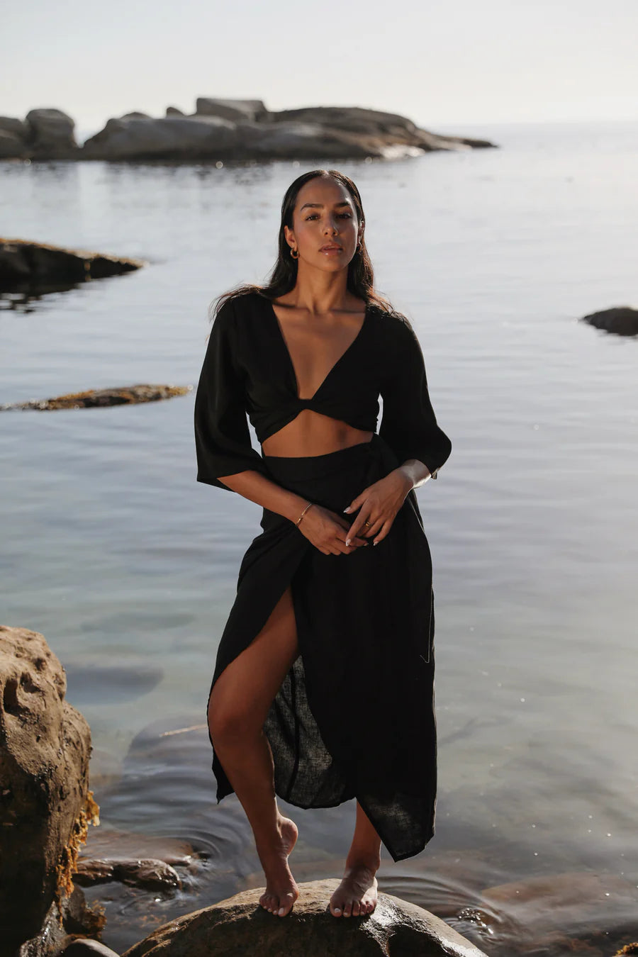 The Wrap Skirt Black