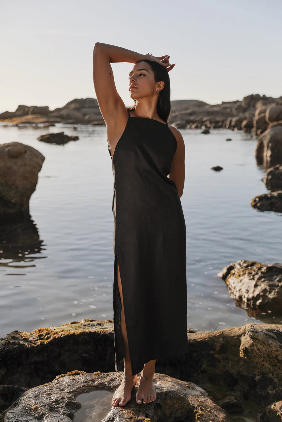 The Full Length Slip Dress Black