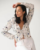 The Aida Top Baby Blue Floral