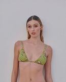 Havana Bikini Top Tiger Pistachio