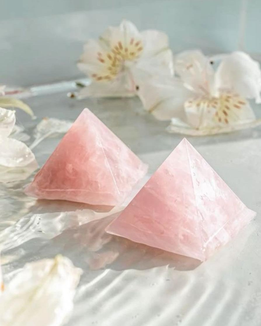 Rose Quartz Pyramids Madagascar