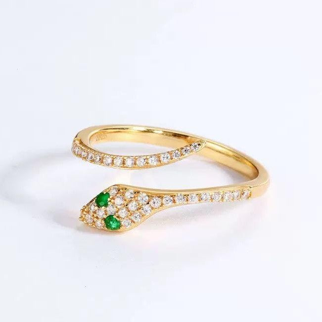 Snake 18k Plated Ring
