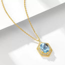 Precious Stone 18k Plated Necklace