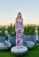 Floral Sequin Dress Lilac