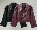 Taking The Lead Pu Leather Jacket Black