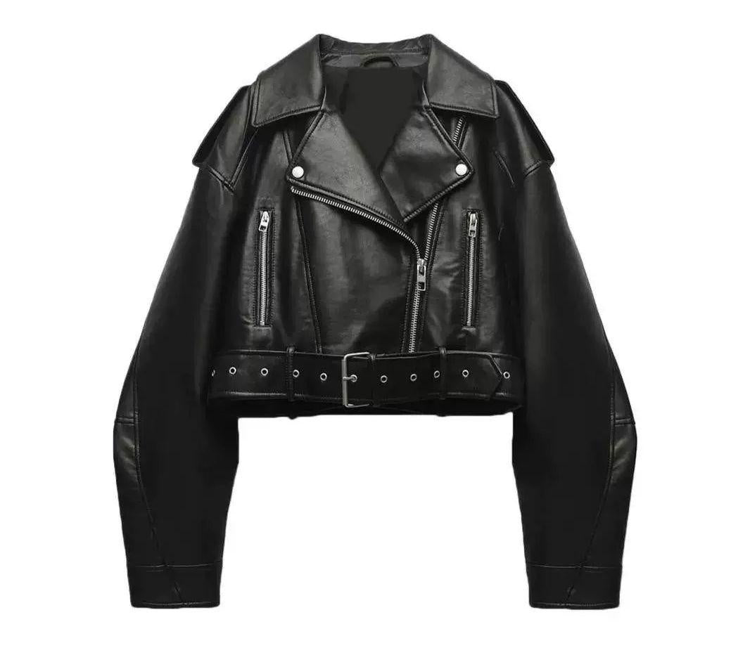 Jetline Pu Leather Jacket Black