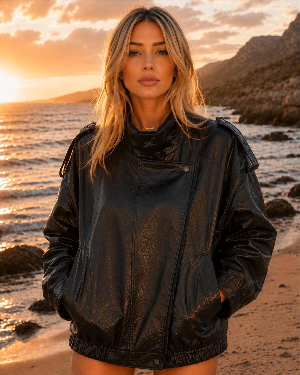 Midnight Protocol Pu Leather Jacket Black
