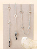 Ruby Air Silver Glasses Chain