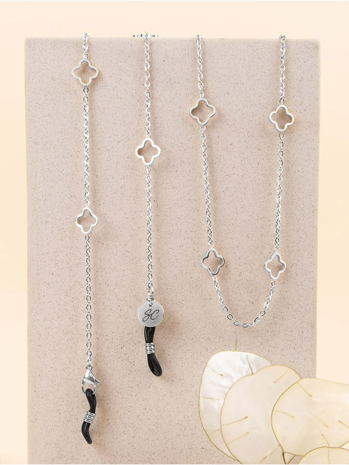 Ruby Air Silver Glasses Chain