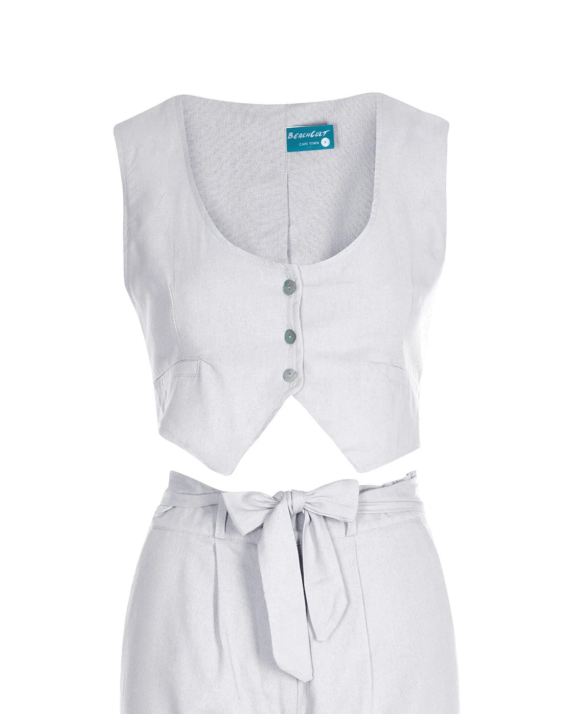 Linen Waistcoat White