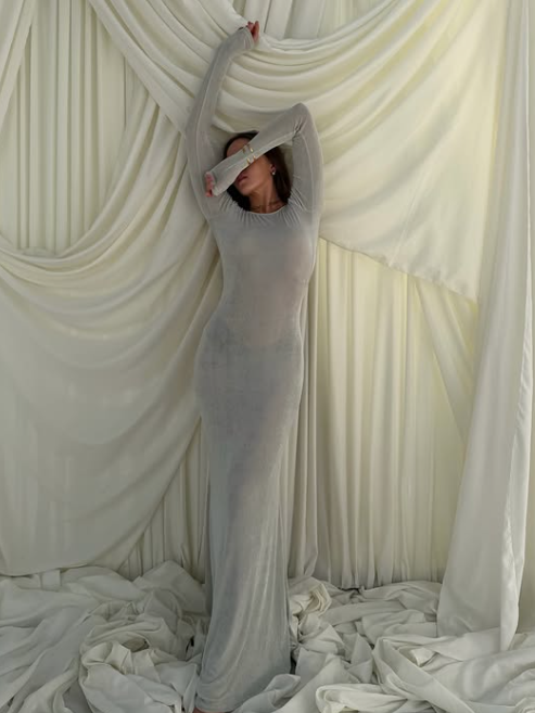 Isola Backless Maxi Dress Silva