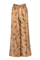 Gold Tiger Palazzo Pants