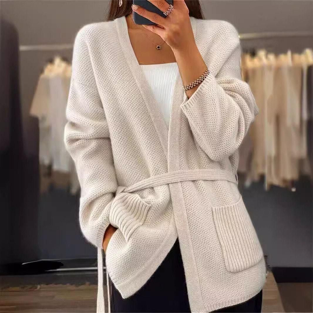 Pearl & Thread Cardigan Cream