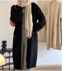Infinity Cable Cardigan Black