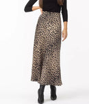 Leopard Luxe Maxi Skirt Cream