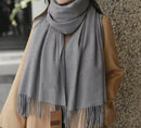 TLC 100% Wool Scarf Grey
