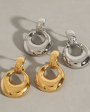 Nova Hoop 18k Plated Gold Earrings