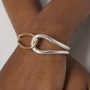 Infinity 18k Plated Gold Cuff