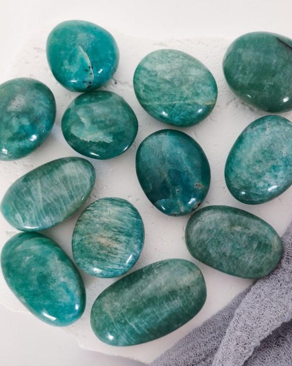 Polished Amazonite Gallets Madagascar