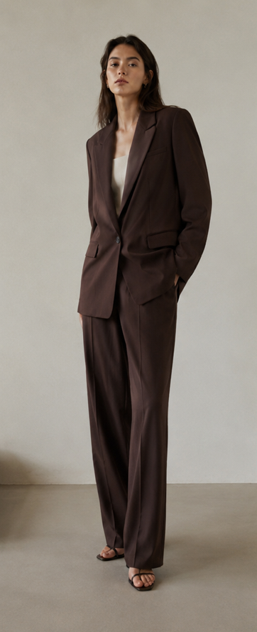 Cocoa Command Tailored Pants  Brown