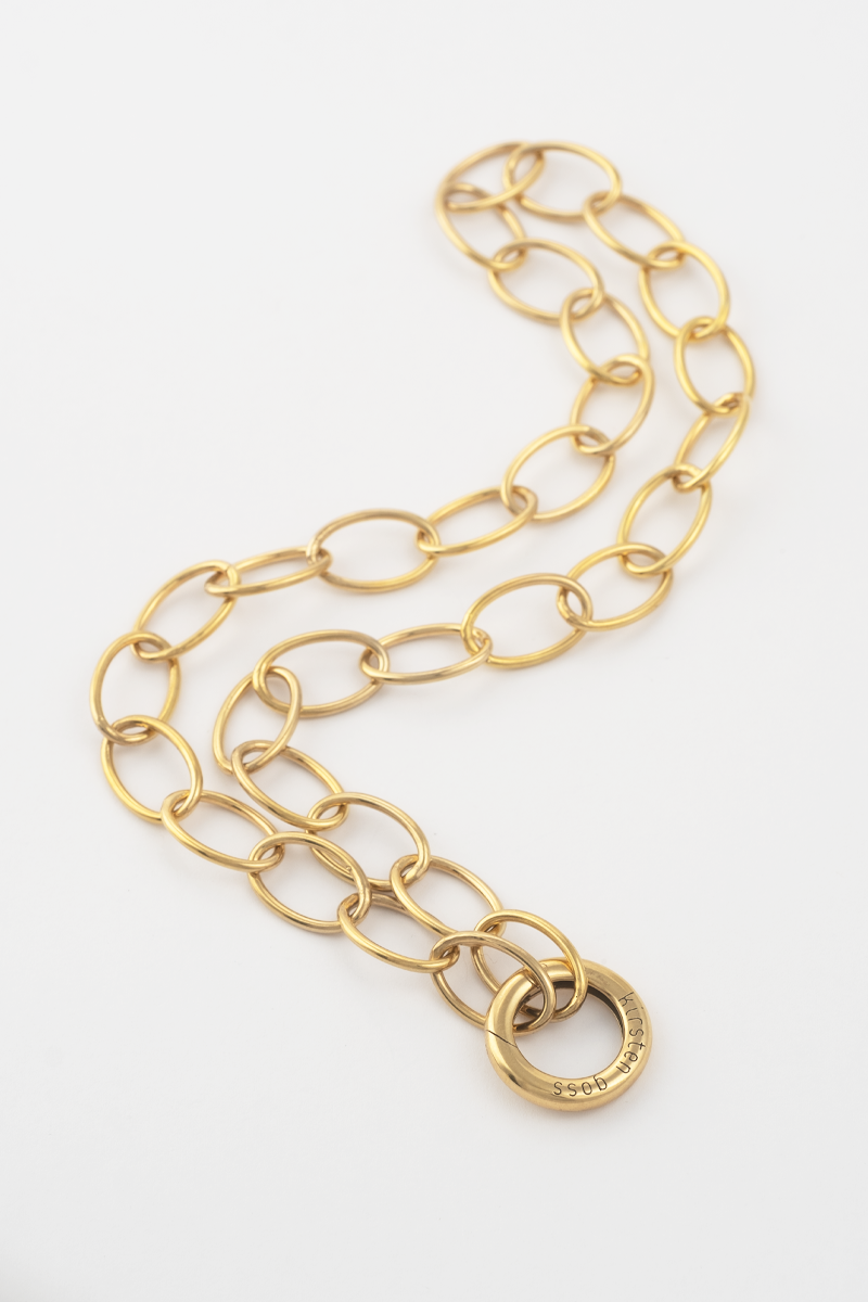 LN002G Juno Chain Necklace 45cm Vermeil